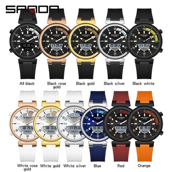 Мъжки цифрови спортни ръчни часовници Моден малък циферблат Водоустойчив мъжки кварцов часовник Дамски електронен военен ръчен часовник