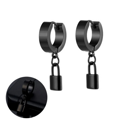 Laheda disainiga roostevabast terasest madu lukuga sulgedest kõrvarõngad naistele meestele gooti tänava hip-hop kõrva ehted ripats kõrvatropid