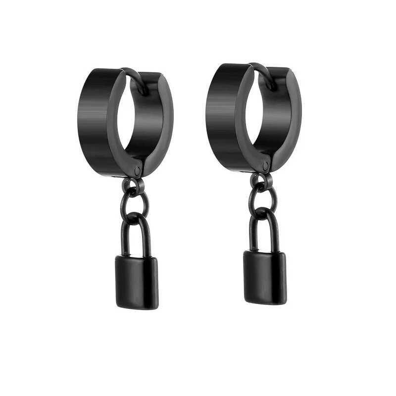 Laheda disainiga roostevabast terasest madu lukuga sulgedest kõrvarõngad naistele meestele gooti tänava hip-hop kõrva ehted ripats kõrvatropid