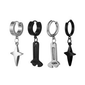 Gothic Street Hip Hop Design Viseće naušnice od nehrđajućeg čelika za žene Muškarci Nakit za uši Privjesak Naušnice