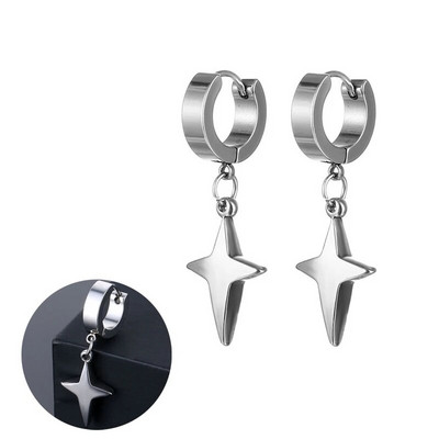 Gothic Street Hip Hop Design Viseće naušnice od nehrđajućeg čelika za žene Muškarci Nakit za uši Privjesak Naušnice