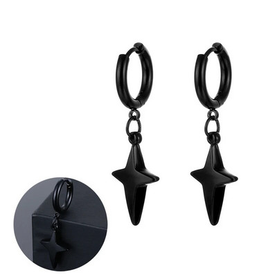 Gothic Street Hip Hop Design Viseće naušnice od nehrđajućeg čelika za žene Muškarci Nakit za uši Privjesak Naušnice