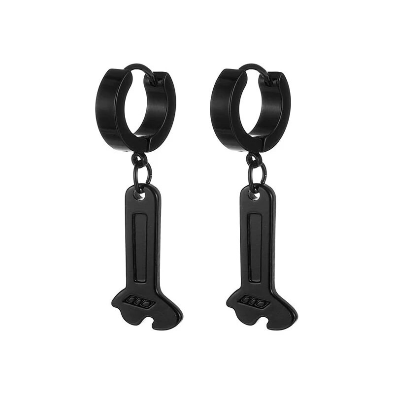 Gothic Street Hip Hop Design Viseće naušnice od nehrđajućeg čelika za žene Muškarci Nakit za uši Privjesak Naušnice