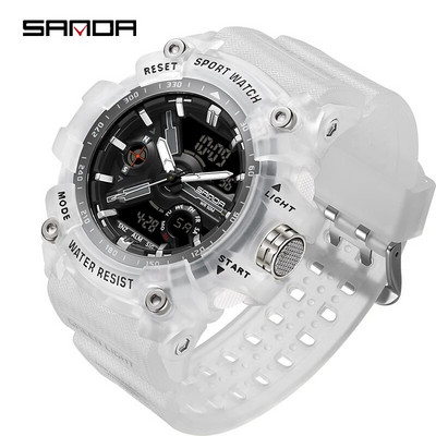 SANDA kvartskell meeste veekindel 50M välistingimustes kasutatavad sportlikud käekellad meestele mood meeste elektrooniline kell stopper helendav