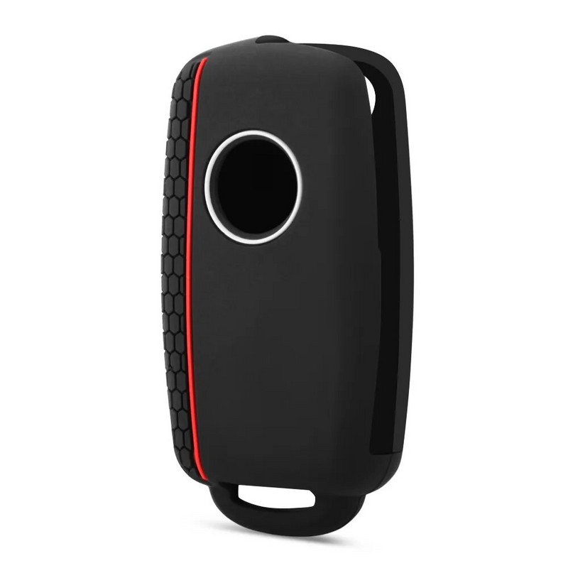 Automobilio raktų dėklas VW Golf Jetta POLO, skirtas Skoda Yeti Superb Rapid Octavia, skirtas SEAT Leon Ibiza 3 mygtukų silikoninis rakto dangtelis
