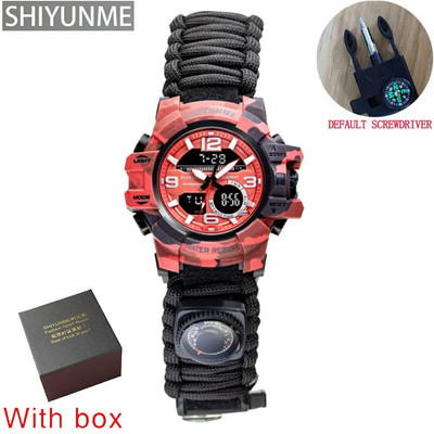SHIYUNME geriausio prekės ženklo lauko sporto vyriškas elektroninis laikrodis, kompasinis termometras, vandeniui atsparus LED skaitmeninis kvarcinis laikrodis vyriškas rankinis laikrodis