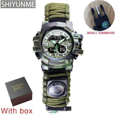 SHIYUNME geriausio prekės ženklo lauko sporto vyriškas elektroninis laikrodis, kompasinis termometras, vandeniui atsparus LED skaitmeninis kvarcinis laikrodis vyriškas rankinis laikrodis