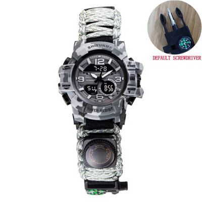 SHIYUNME geriausio prekės ženklo lauko sporto vyriškas elektroninis laikrodis, kompasinis termometras, vandeniui atsparus LED skaitmeninis kvarcinis laikrodis vyriškas rankinis laikrodis