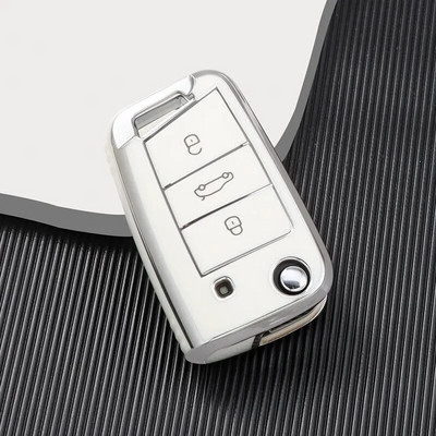 TPU autovõtme ümbris täiskaanega VW Volkswagen Golf 7 MK7 Tiguan MK2 jaoks SEAT Ateca Leon FR 2 Ibiza jaoks Skoda Octavia jaoks