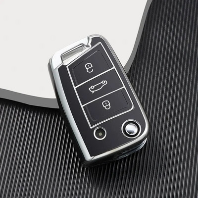 TPU autovõtme ümbris täiskaanega VW Volkswagen Golf 7 MK7 Tiguan MK2 jaoks SEAT Ateca Leon FR 2 Ibiza jaoks Skoda Octavia jaoks