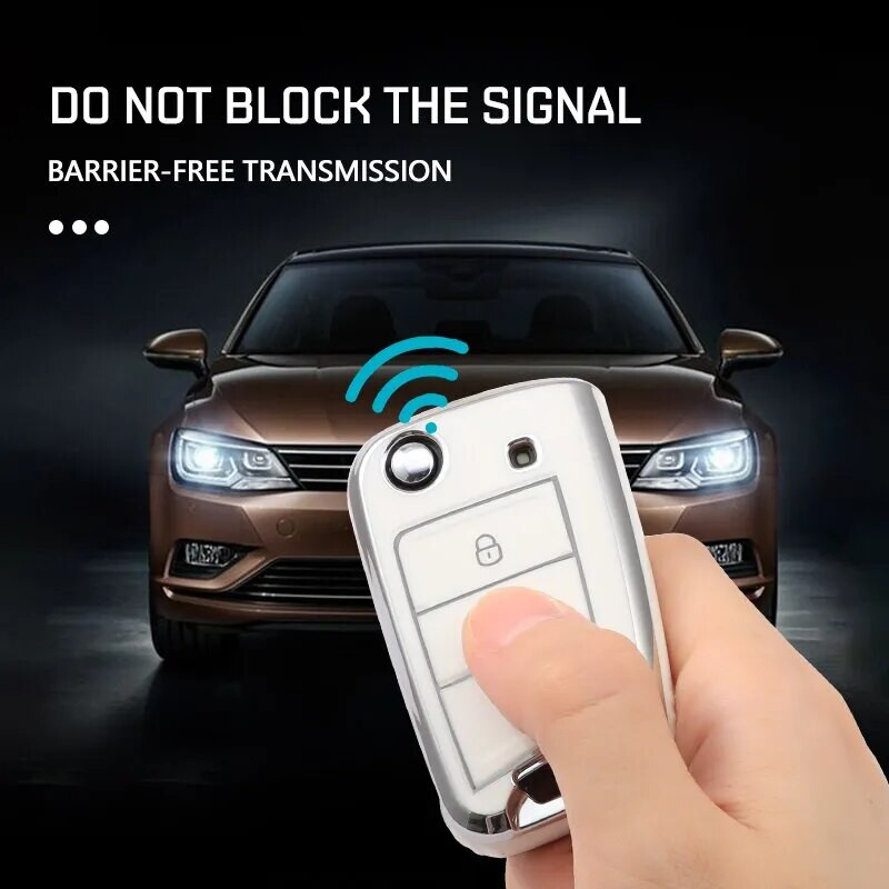 TPU autovõtme ümbris täiskaanega VW Volkswagen Golf 7 MK7 Tiguan MK2 jaoks SEAT Ateca Leon FR 2 Ibiza jaoks Skoda Octavia jaoks