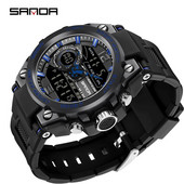 Ολοκαίνουργιο ανδρικό ηλεκτρονικό ρολόι χειρός Αθλητικό ρολόι SANDA Κορεατικό απλό αδιάβροχο ρολόι με τάση INS ρολόι χαλαζία