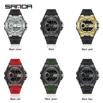 Ολοκαίνουργιο ανδρικό ηλεκτρονικό ρολόι χειρός Αθλητικό ρολόι SANDA Κορεατικό απλό αδιάβροχο ρολόι με τάση INS ρολόι χαλαζία