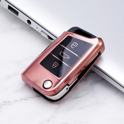 Μαλακό κάλυμμα θήκης κλειδιού αυτοκινήτου TPU για Volkswagen για VW Golf 7 Mk7 Seat Ibiza Leon FR 2 Altea Aztec για Skoda Octavia