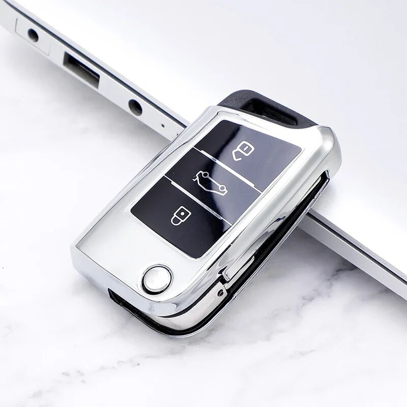 Μαλακό κάλυμμα θήκης κλειδιού αυτοκινήτου TPU για Volkswagen για VW Golf 7 Mk7 Seat Ibiza Leon FR 2 Altea Aztec για Skoda Octavia