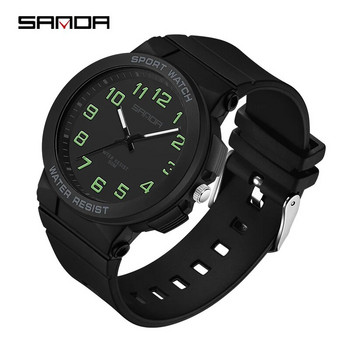 2023 Sanda 6123 Ρολόι Hot Selling Ηλεκτρονικό ανδρικό ψηφιακό εξωτερικό απλό νυχτερινό αδιάβροχο νεανικό ρολόι Χονδρική