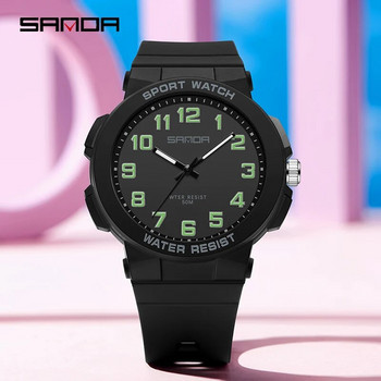 2023 Sanda 6123 Часовник Горещи продавани Електронни мъжки цифрови външни обикновени нощни светлини Водоустойчив младежки часовник на едро