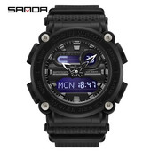 SANDA meeste sõjaväekellad Mood veekindlad spordikellad Analoog elektroonilised LED-käekellad Meeste kell Relogio Masculino Quartz