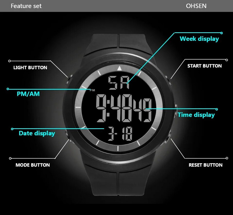 2023. aasta digitaalsed kellad meestele, must 50M sukeldumistaktikaline käekell, suure sihverplaadiga veekindlad elektroonilised sõjaväekellad, uued