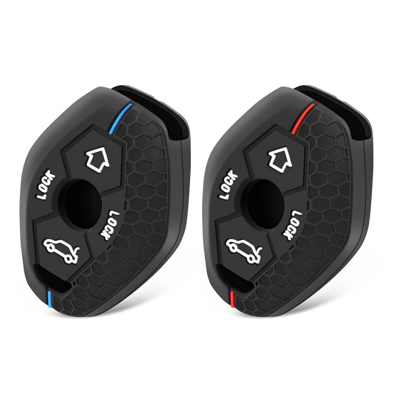 3 nupuga kaugjuhtimispuldi silikoonist võtmekaitse FOB-korpuse kate BMW 7. seeria X3 X5 Z3 Z4 3 5 E38 E39 E46 E83 M5 325i jaoks