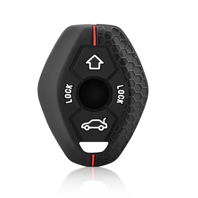 3 nupuga kaugjuhtimispuldi silikoonist võtmekaitse FOB-korpuse kate BMW 7. seeria X3 X5 Z3 Z4 3 5 E38 E39 E46 E83 M5 325i jaoks