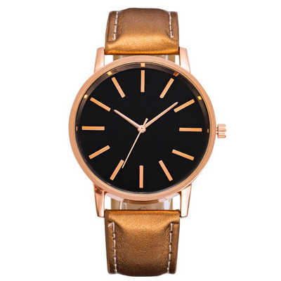 Ceasuri De Lux Pentru Bărbați Minimalist Negru Rose Piele Bărbat Ceas Cuarț Ceas Electronic Sport Orologio Uomo