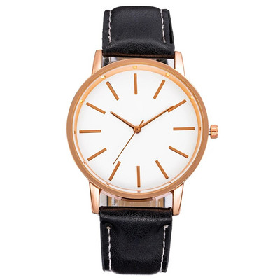 Ceasuri De Lux Pentru Bărbați Minimalist Negru Rose Piele Bărbat Ceas Cuarț Ceas Electronic Sport Orologio Uomo