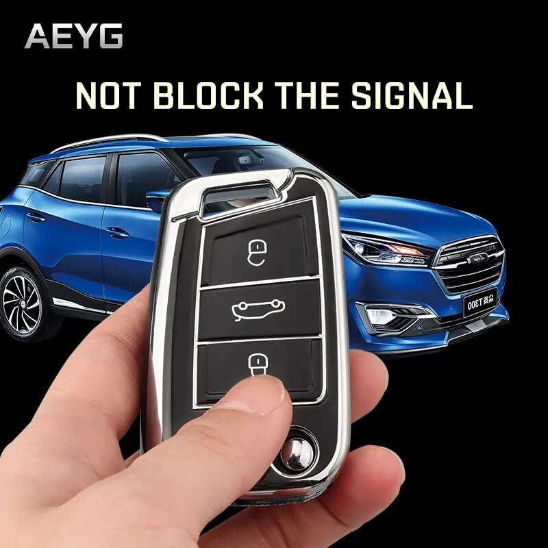 Μόδα TPU θήκη κλειδιού αυτοκινήτου Πλήρες κάλυμμα για VW Volkswagen Golf 7 MK7 Tiguan MK2 για SEAT Ateca Leon FR 2 Ibiza Για Skoda Octavia