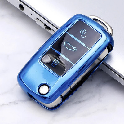Auto Tpu automobilio raktų dėklo dangtelis, skirtas VW Volkswagen Polo Tiguan Passat B5 B6 B7 Golf 4 5 6 MK6 Jetta Lavida, skirtas Skoda Octavia