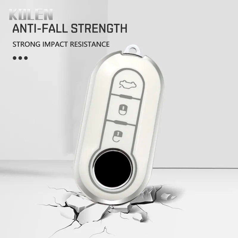 TPU automobilio nuotolinio raktų dėklo dangtelio dangtelis, skirtas Fiat 500 Ducato Panda 500L Punto Lancia Musa Citroen džemperiui Peugeot Boxer