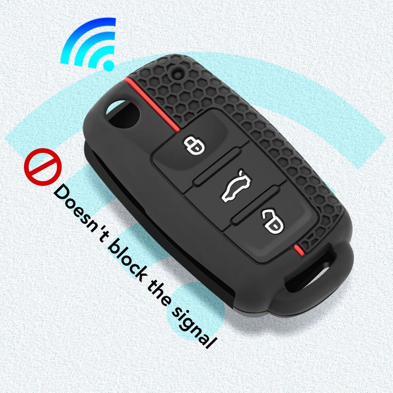 Auto silikoonist auto võtme korpuse kate VW Volkswagen Polo Tiguan Passat B5 B6 B7 Golf 4 5 6 MK6 Jetta Lavida jaoks Skoda Octavia 2 5