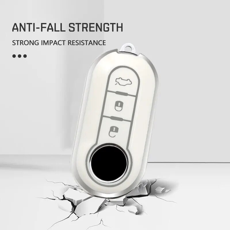 TPU puzdro na kľúč od auta s výklopným krytom pre Fiat Ducato 500 500L Panda Grande Punto Lancia Musa Auto Shell Keychain príslušenstvo