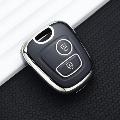 Citroen C1 C4 jaoks Peugeot 106 107 206 207 306 307 406 407 Auto Shell Fob Protector TPU auto kaugjuhtimispuldi võtmeümbrise katte tarvikud