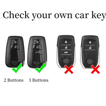 Προστατευτικό θήκης κλειδιού αυτοκινήτου Μαλακό κάλυμμα κλειδιού TPU Αξεσουάρ αυτοκινήτου για Toyota Prius Camry Corolla C-HR CHR RAV4 Prado 2018 2022
