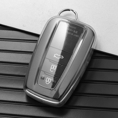 Προστατευτικό θήκης κλειδιού αυτοκινήτου Μαλακό κάλυμμα κλειδιού TPU Αξεσουάρ αυτοκινήτου για Toyota Prius Camry Corolla C-HR CHR RAV4 Prado 2018 2022