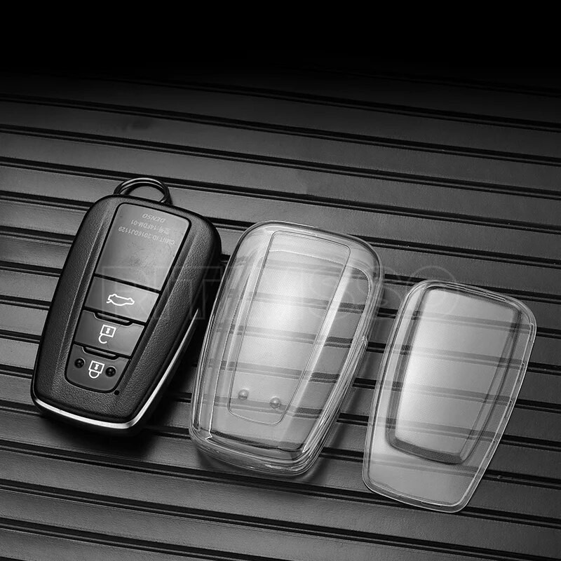 Προστατευτικό θήκης κλειδιού αυτοκινήτου Μαλακό κάλυμμα κλειδιού TPU Αξεσουάρ αυτοκινήτου για Toyota Prius Camry Corolla C-HR CHR RAV4 Prado 2018 2022