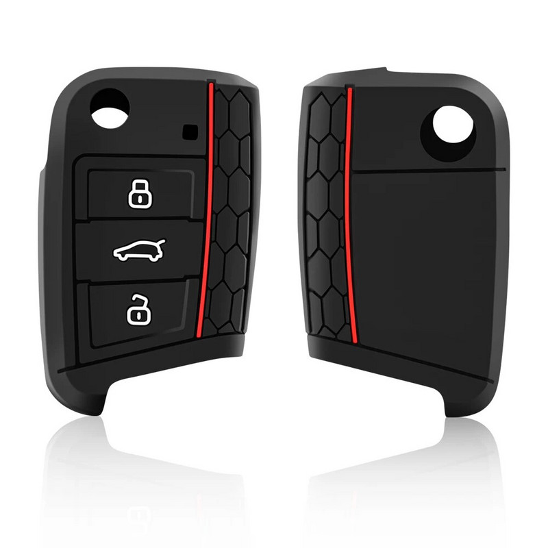 Automobilio rakto dangtelio silikoninis apvalkalas, skirtas VW Golf 7 MK7 VII Tiguan MK2 Polo Skoda Octavia A7 Kodiaq Seat Ateca Leon