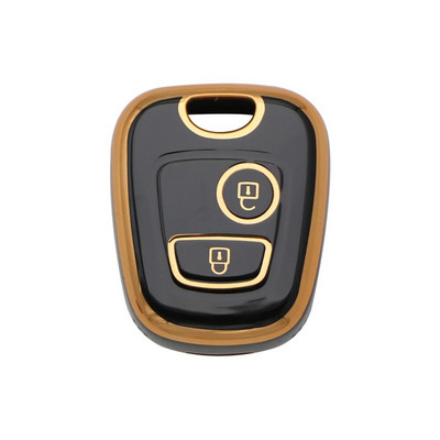 TPU auto 2-nupuline võtmekaane ümbris Peugeot 106 107 206 207 307 jaoks Citroen C1 C2 C3 C4 XSARA PICASSO jaoks Toyota AYGO Protectori jaoks