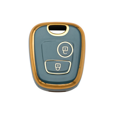 TPU auto 2-nupuline võtmekaane ümbris Peugeot 106 107 206 207 307 jaoks Citroen C1 C2 C3 C4 XSARA PICASSO jaoks Toyota AYGO Protectori jaoks