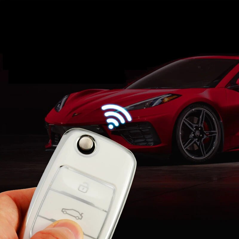 Husă TPU pentru chei de mașină Geantă de protecție pentru chei de mașină pentru VW Volkswagen Polo Tiguan Passat Golf Jetta Lavida Skoda Octavia