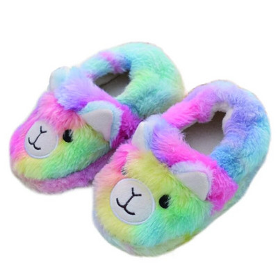 Papuci de modă pentru copii mici, fete, pentru iarnă, băiat de pluș, cald, animale din desene animate, copii, pantofi de casă, încălțăminte pentru casă, articole pentru bebeluși