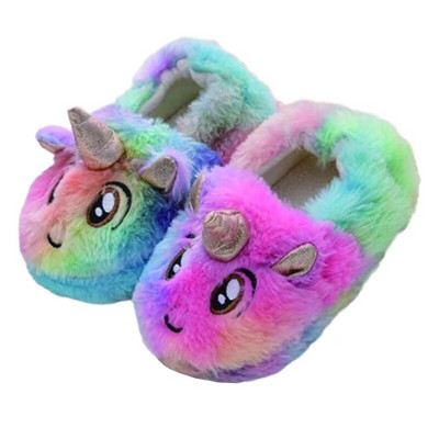 Papuci de modă pentru copii mici, fete, pentru iarnă, băiat de pluș, cald, animale din desene animate, copii, pantofi de casă, încălțăminte pentru casă, articole pentru bebeluși
