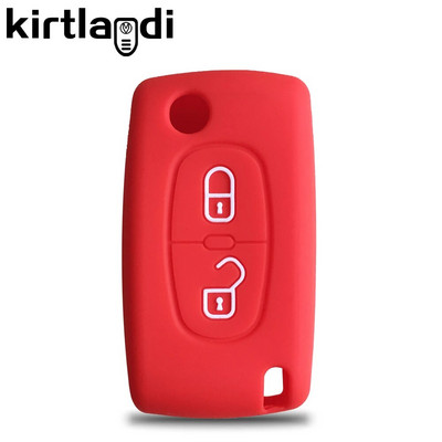 Κάλυμμα θήκης κλειδιού 2 κουμπιών για Citroen C-Crosser C3 C4 Θήκη Picasso Berlingo για Peugeot Partner Tepee 207 307 308 407 Μπρελόκ