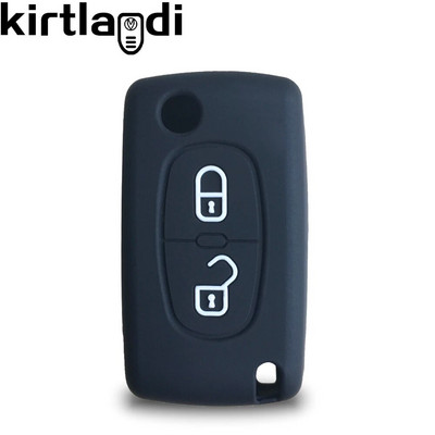 Κάλυμμα θήκης κλειδιού 2 κουμπιών για Citroen C-Crosser C3 C4 Θήκη Picasso Berlingo για Peugeot Partner Tepee 207 307 308 407 Μπρελόκ