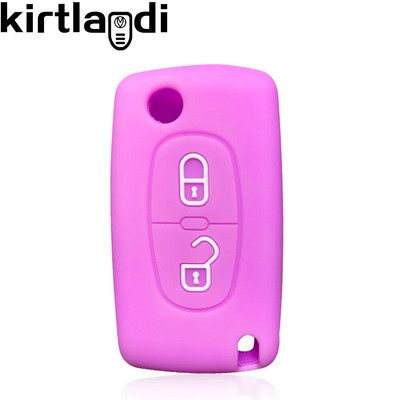 Κάλυμμα θήκης κλειδιού 2 κουμπιών για Citroen C-Crosser C3 C4 Θήκη Picasso Berlingo για Peugeot Partner Tepee 207 307 308 407 Μπρελόκ