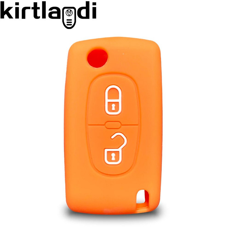 Κάλυμμα θήκης κλειδιού 2 κουμπιών για Citroen C-Crosser C3 C4 Θήκη Picasso Berlingo για Peugeot Partner Tepee 207 307 308 407 Μπρελόκ