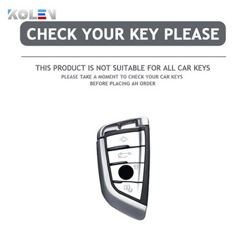 Fashion TPU Car Remote Key Case Shell Fob για BMW X1 X3 X5 X6 X7 1 3 5 6 7 Series G20 G30 G11 F15 F16 G01 G02 F48 Keyless