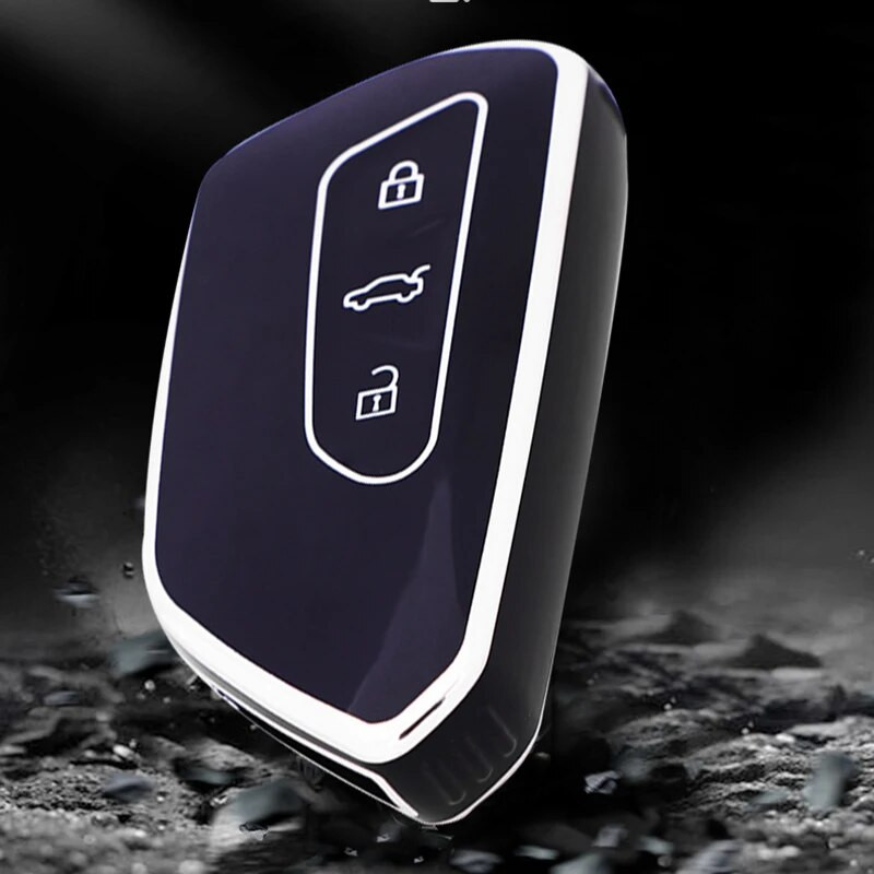 TPU automobilio raktų dėklo dangtelis, skirtas VW Volkswagen Golf 8 MK8 ID.3 ID.4 Cupra Skoda Octavia A8 SEAT Leon MK4 2020 2021 Formentor Tarraco