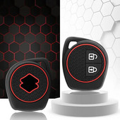 Κέλυφος θήκης τηλεχειριστηρίου μπρελόκ αυτοκινήτου 2 κουμπιών σιλικόνης για Suzuki SX4 Swift Grand Vitara Ciaz Liana Spresso Celerio Jimny Jeemny