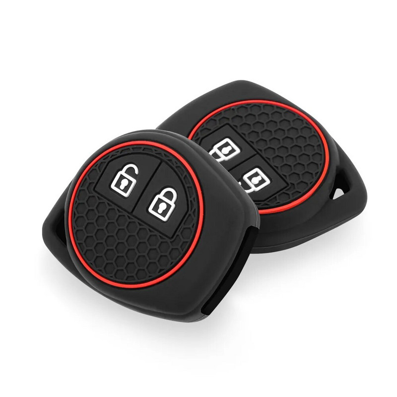Κέλυφος θήκης τηλεχειριστηρίου μπρελόκ αυτοκινήτου 2 κουμπιών σιλικόνης για Suzuki SX4 Swift Grand Vitara Ciaz Liana Spresso Celerio Jimny Jeemny